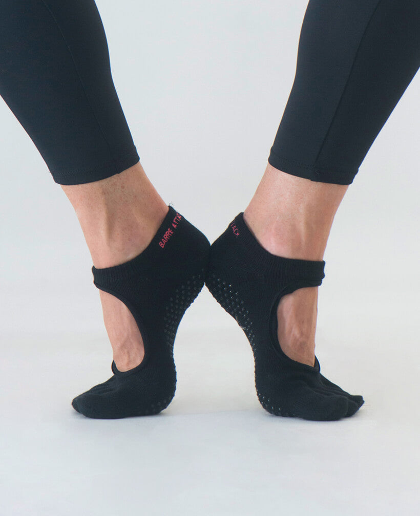 Grippy Socks - Full Toe - Black